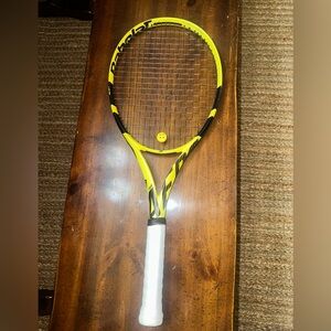 Babolat Yellow and Black Tennis Racket #2